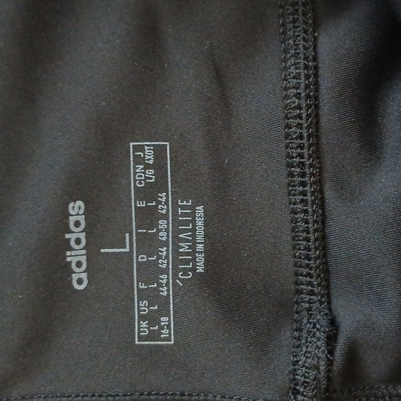 Adidas black and white athletic leggings size large - Picture 8 of 12